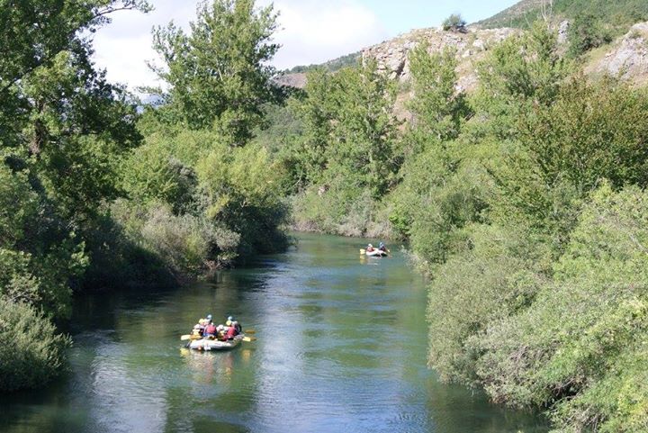 Rafting en el río Esla