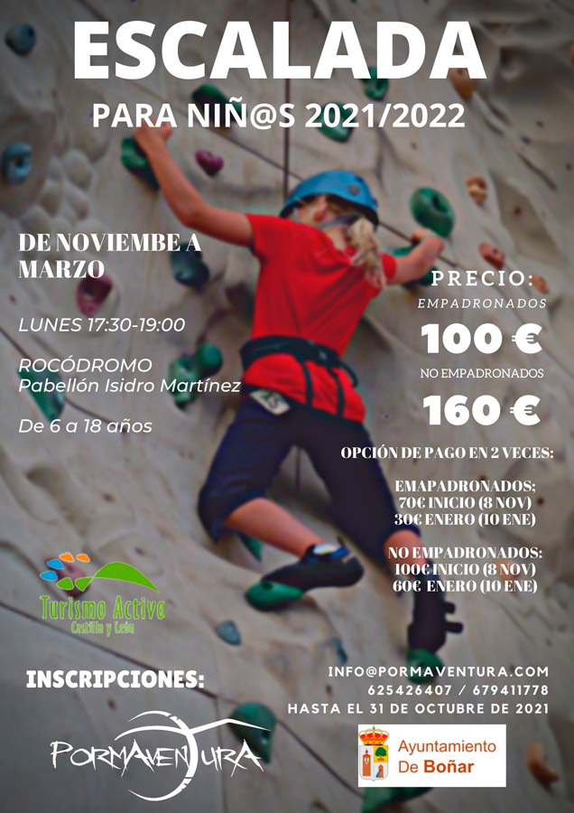 escalada ninos bonar 2021
