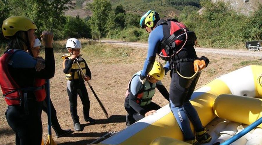 Rafting en el río Esla